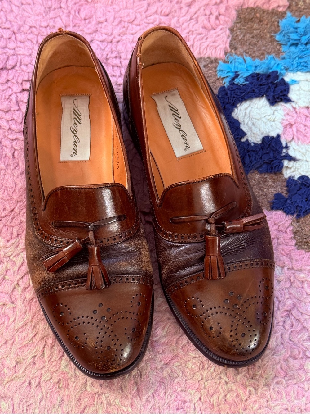 Vintage Mezlan Men's Brown Tassel Loafers
